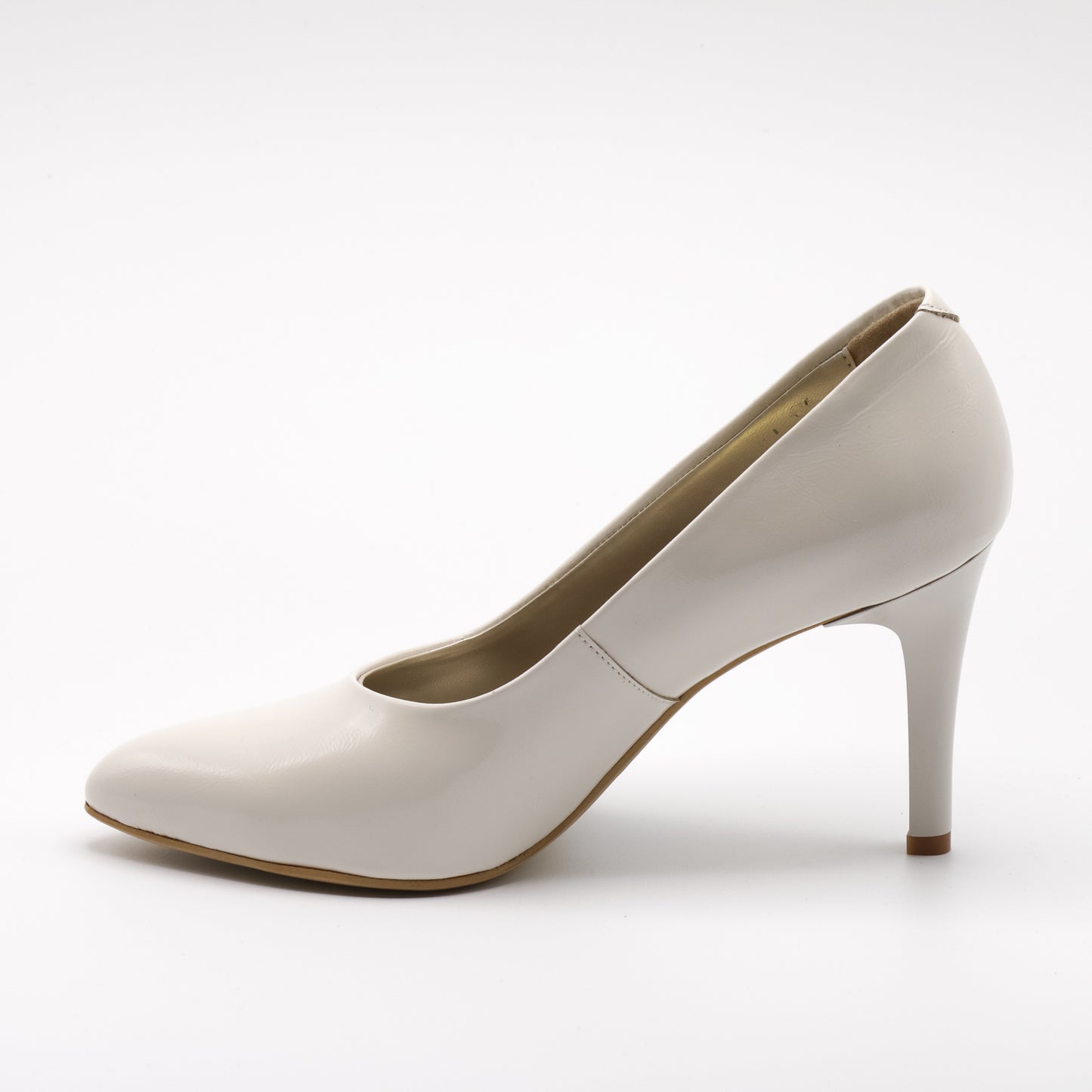 Pantofi cu toc damă din piele naturală lăcuită 3042