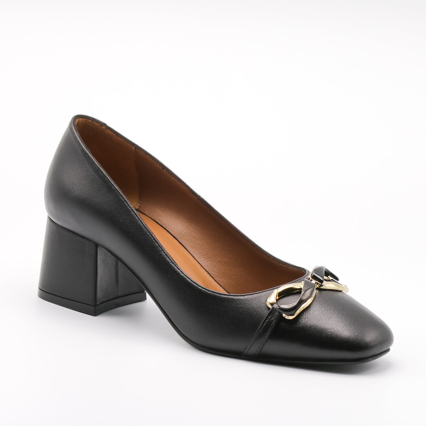 Pantofi cu toc damă din piele naturală H6349