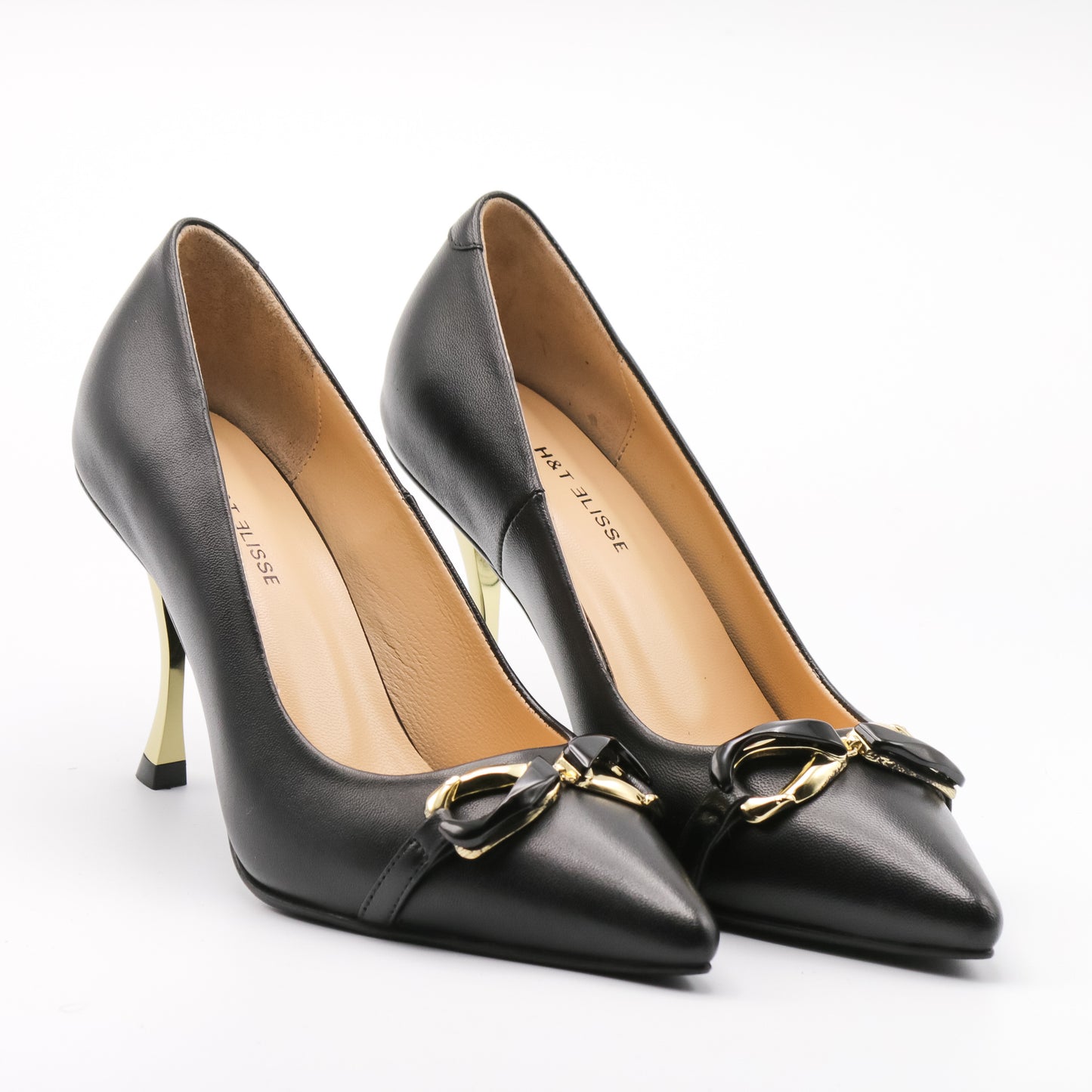 Pantofi stiletto damă din piele naturală H6240