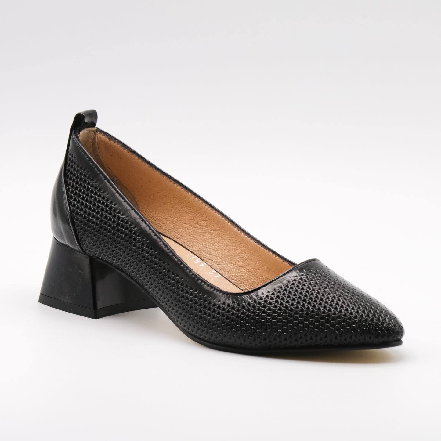 Pantofi cu toc damă din piele naturală 1389