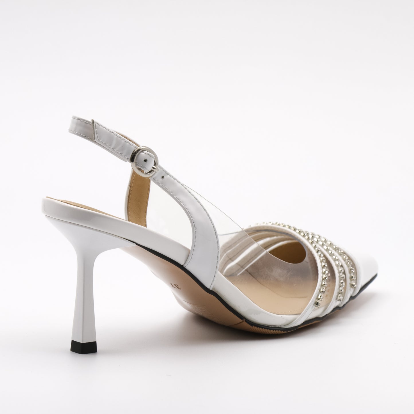 Sandale cu toc damă din piele naturala lăcuită 6287