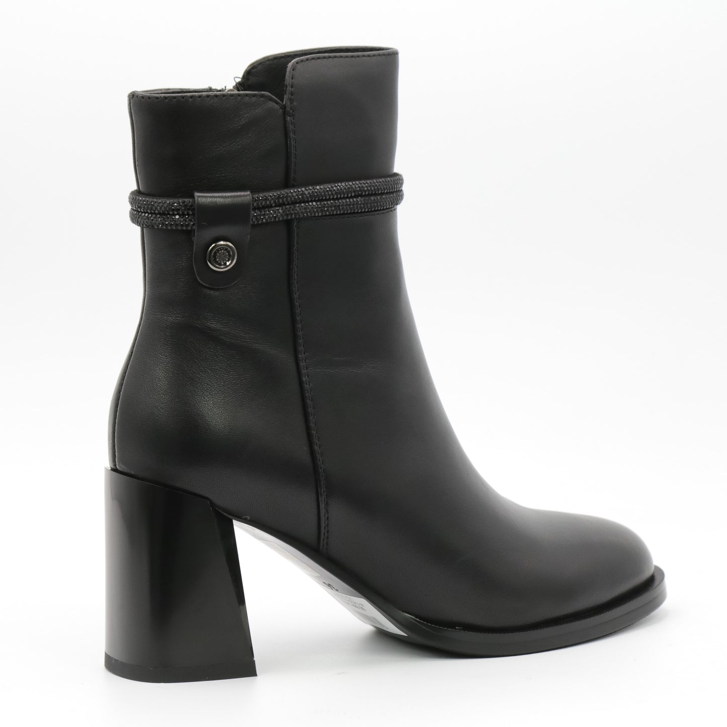 Botine dama cu toc din piele naturala V121