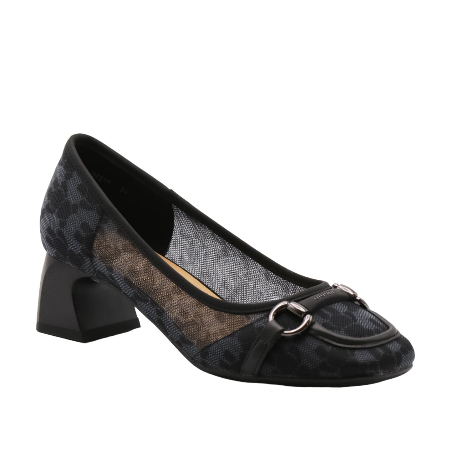 Pantofi cu toc damă din material textil 37311