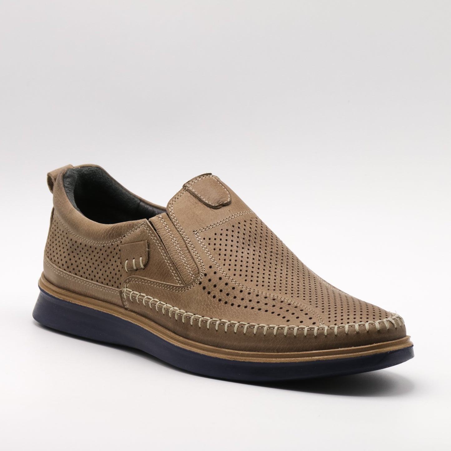 Pantofi casual bărbați din piele naturala perforată 808/65
