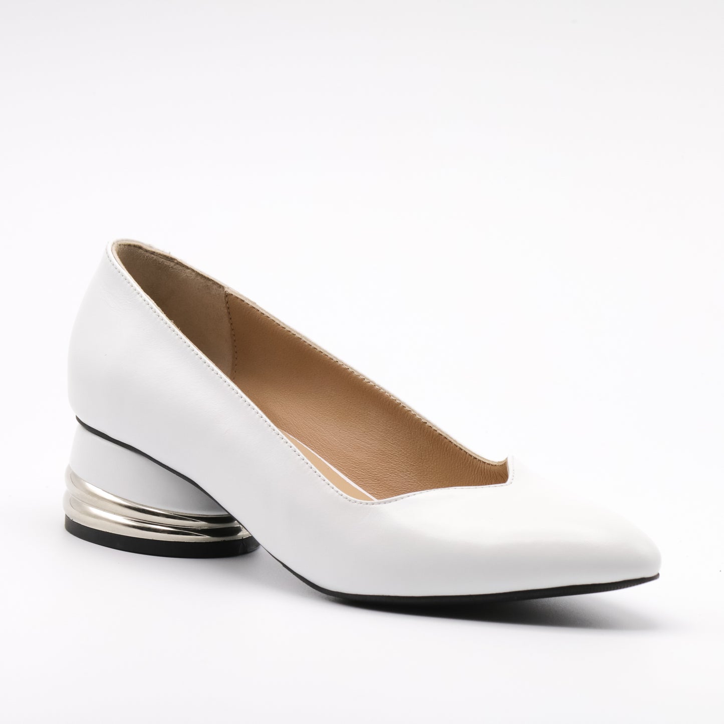 Pantofi cu toc damă din piele naturală 779