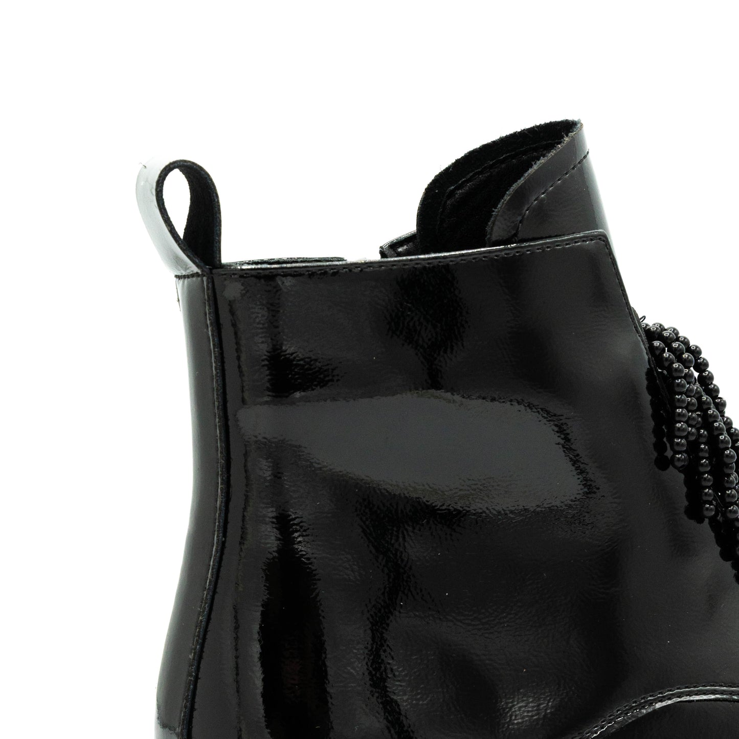 Botine dama din piele naturala lacuita- MILE-102