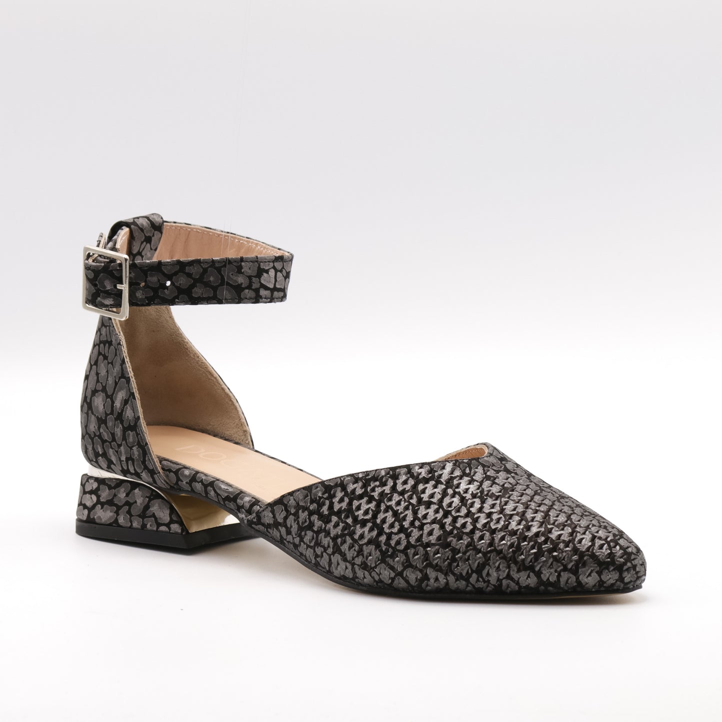 Pantofi cu toc din piele naturala 374