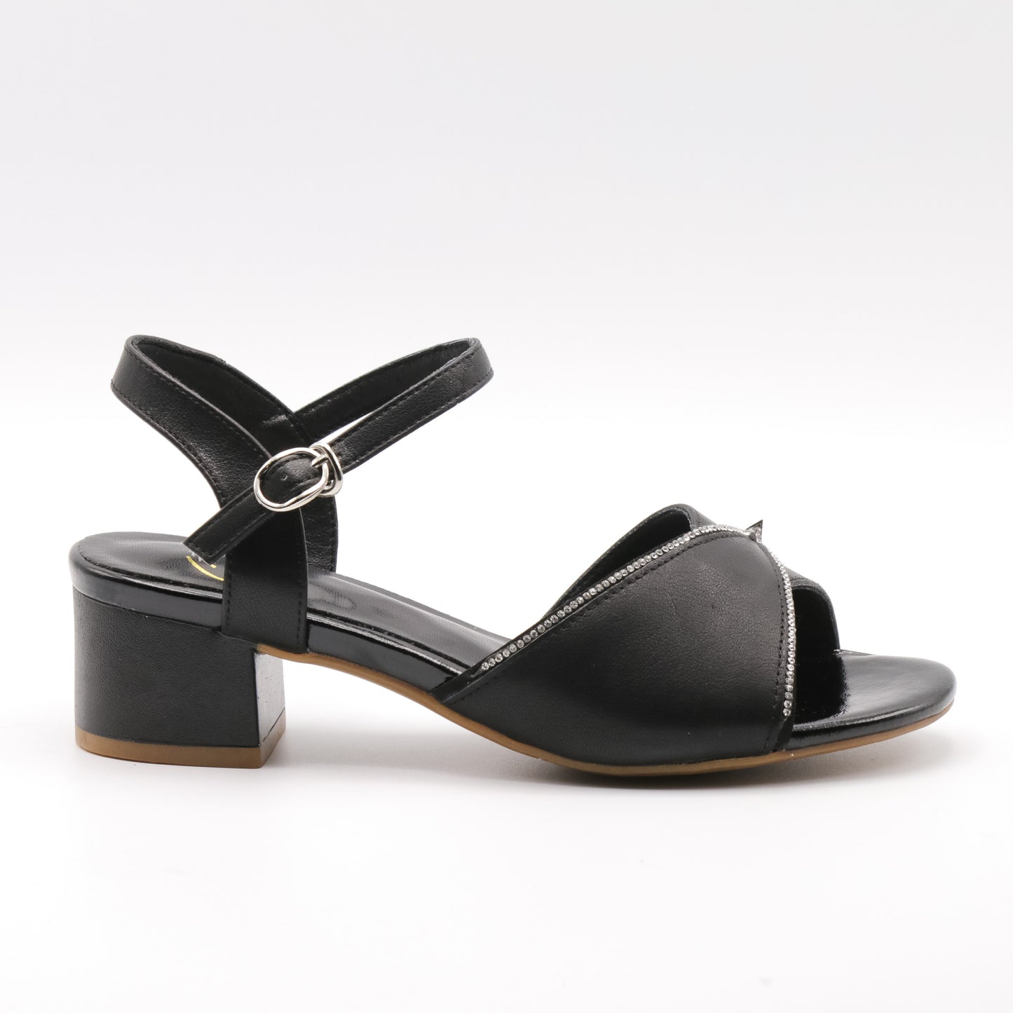 Sandale cu toc din piele naturala 22068
