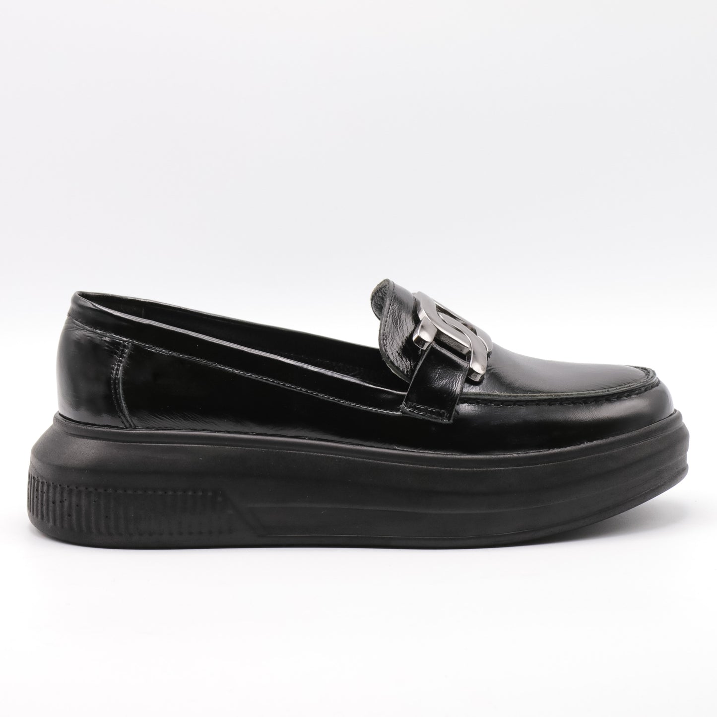 Pantofi dama casual din piele naturala lăcuită 1426
