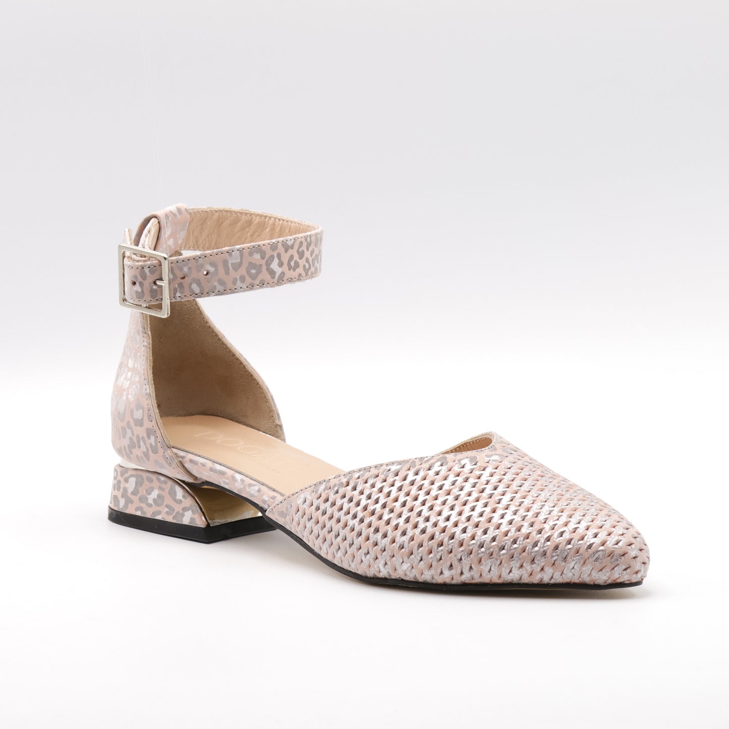 Pantofi cu toc din piele naturala 374