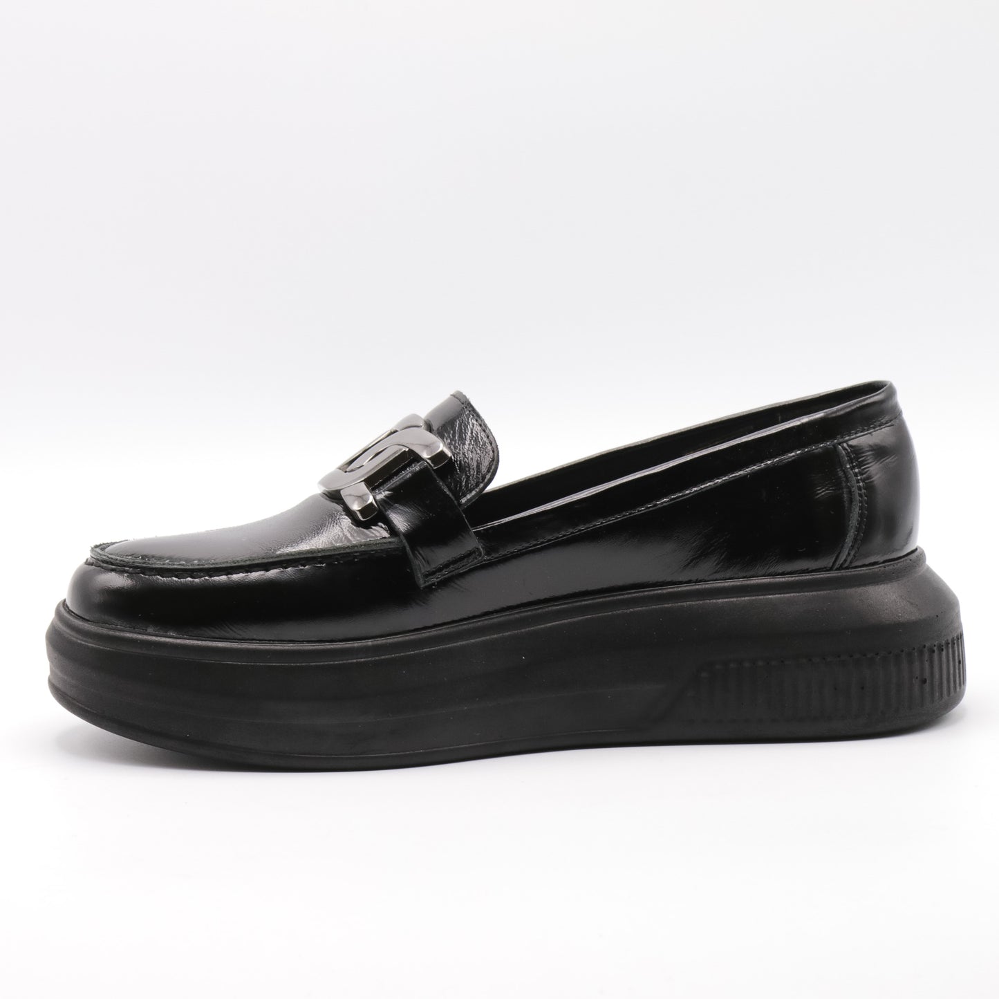 Pantofi dama casual din piele naturala lăcuită 1426