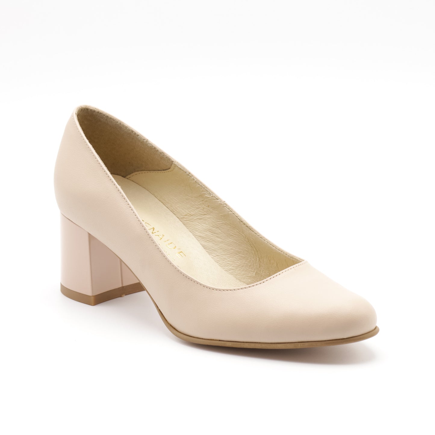 Pantofi cu toc din piele naturala 852