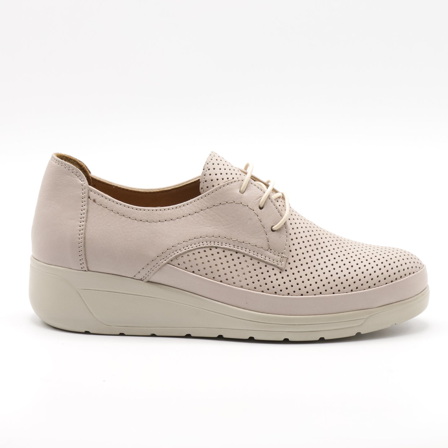 Pantofi casual damă din piele naturală perforată 1011
