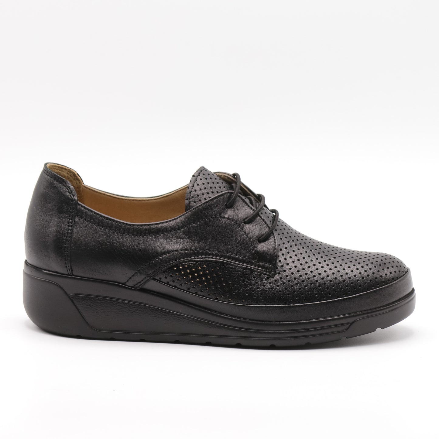 Pantofi casual damă din piele naturală perforată 1011