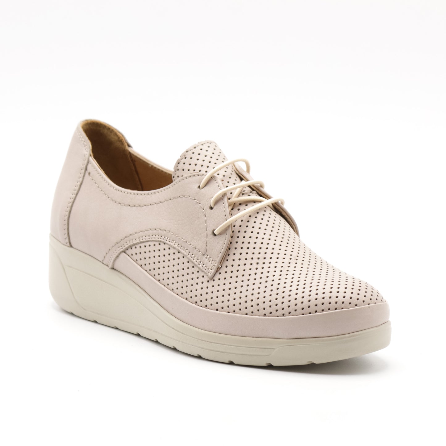 Pantofi casual damă din piele naturală perforată 1011
