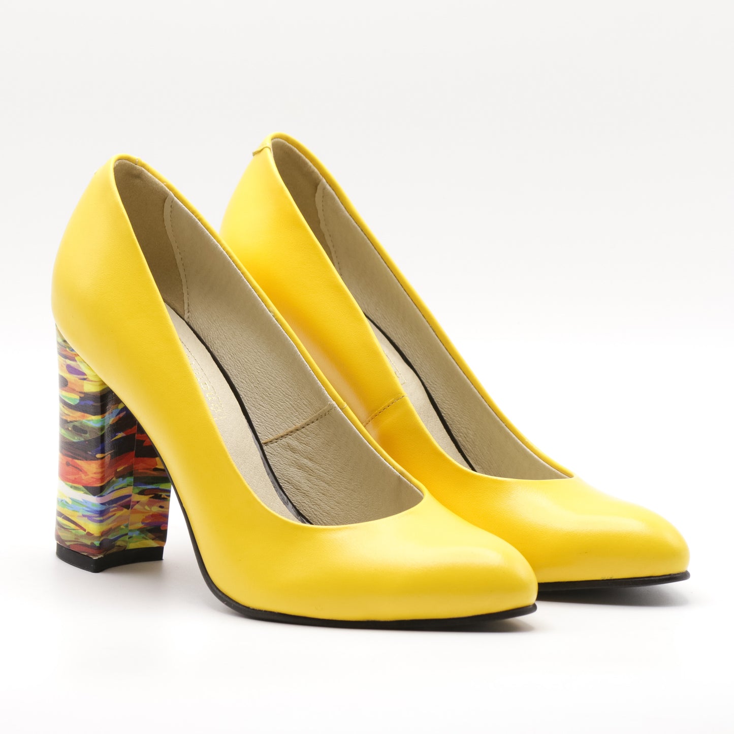 Pantofi cu toc din piele naturala 2704
