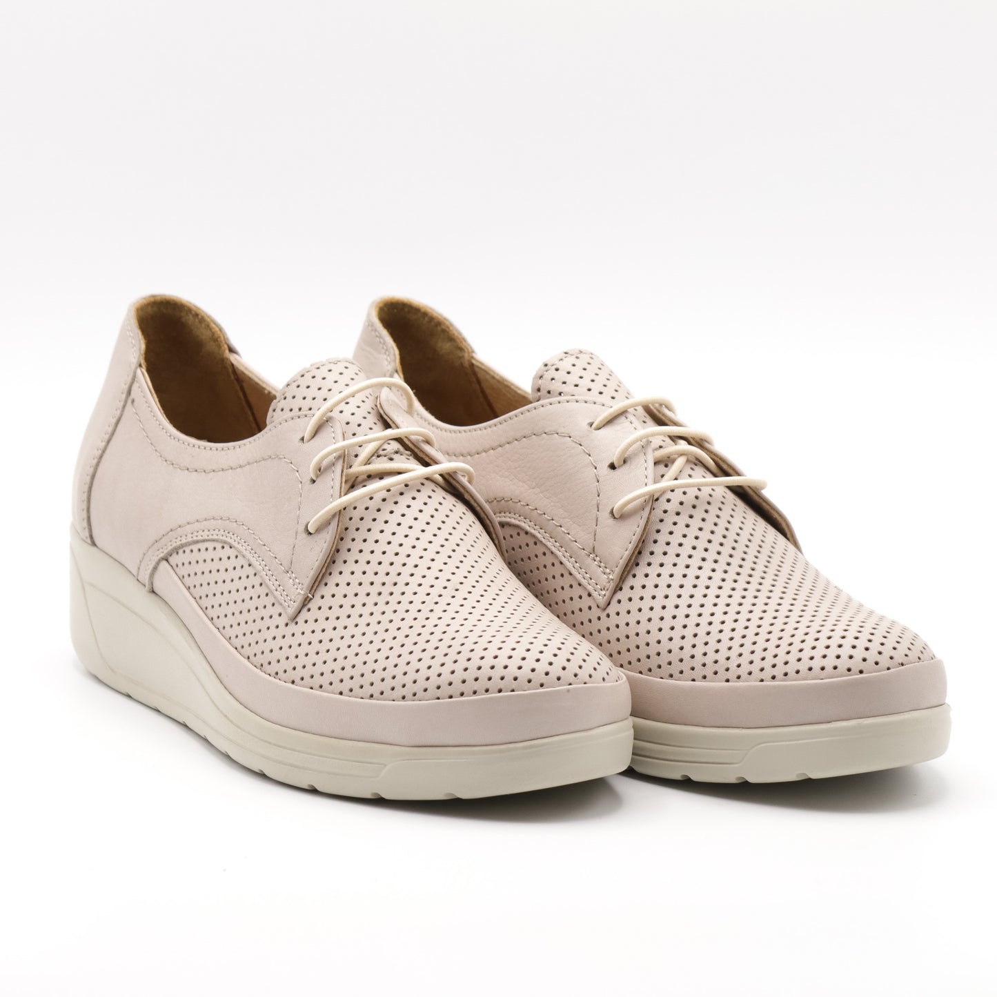 Pantofi casual damă din piele naturală perforată 1011