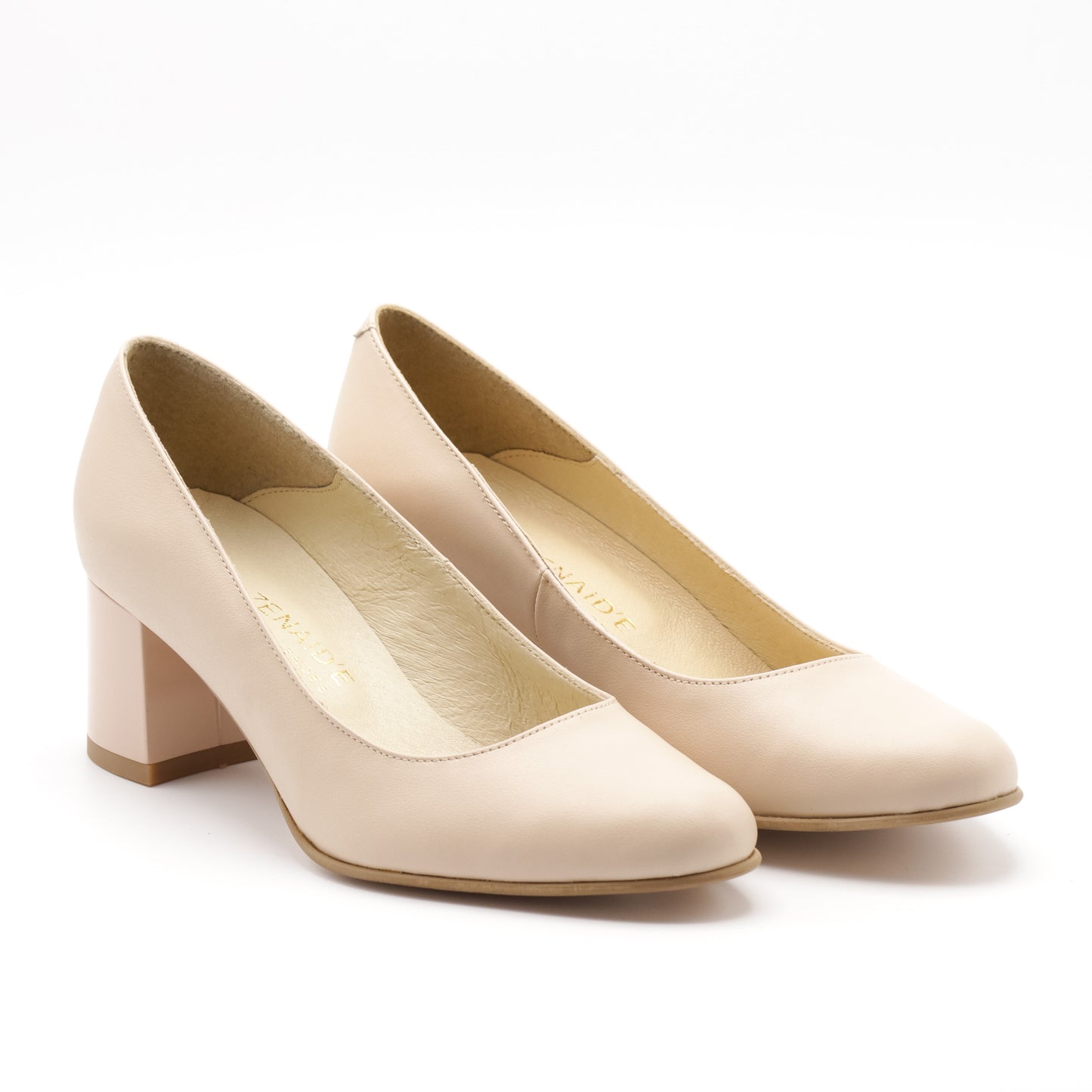 Pantofi cu toc din piele naturala 852