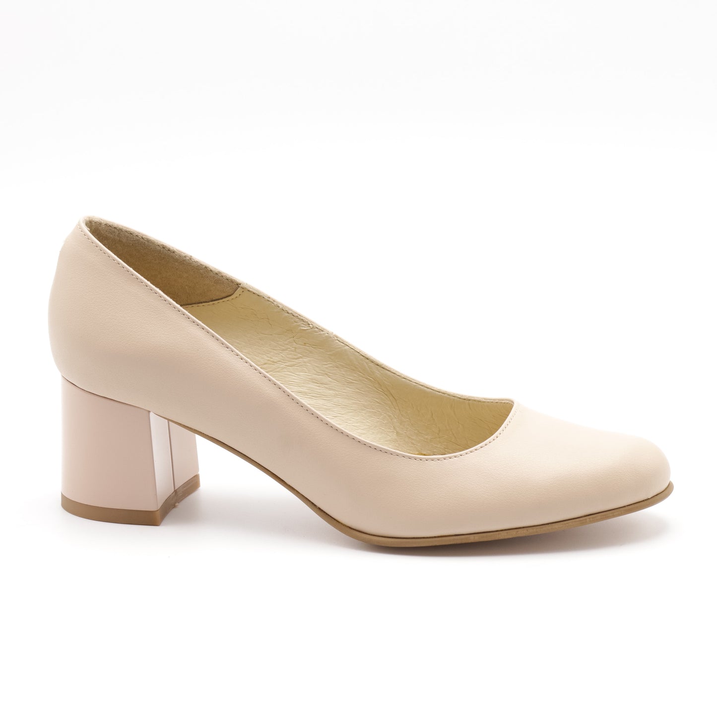 Pantofi cu toc din piele naturala 852