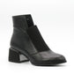 Botine dama cu toc din piele naturala F1046
