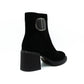 Botine dama din piele naturala intoarsa- P550-K199R