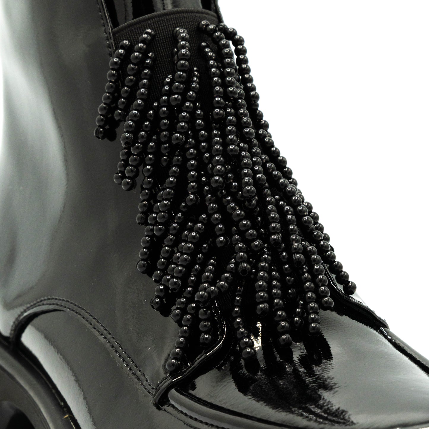 Botine dama din piele naturala lacuita- MILE-102