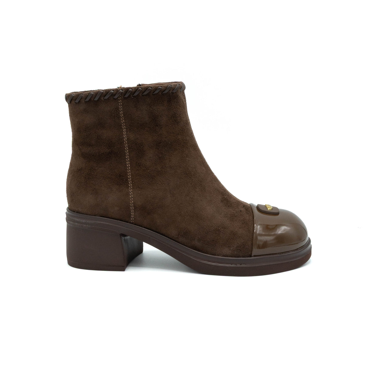 Botine dama din piele naturala intoarsa-53163