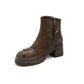 Botine dama din piele naturala intoarsa-53163