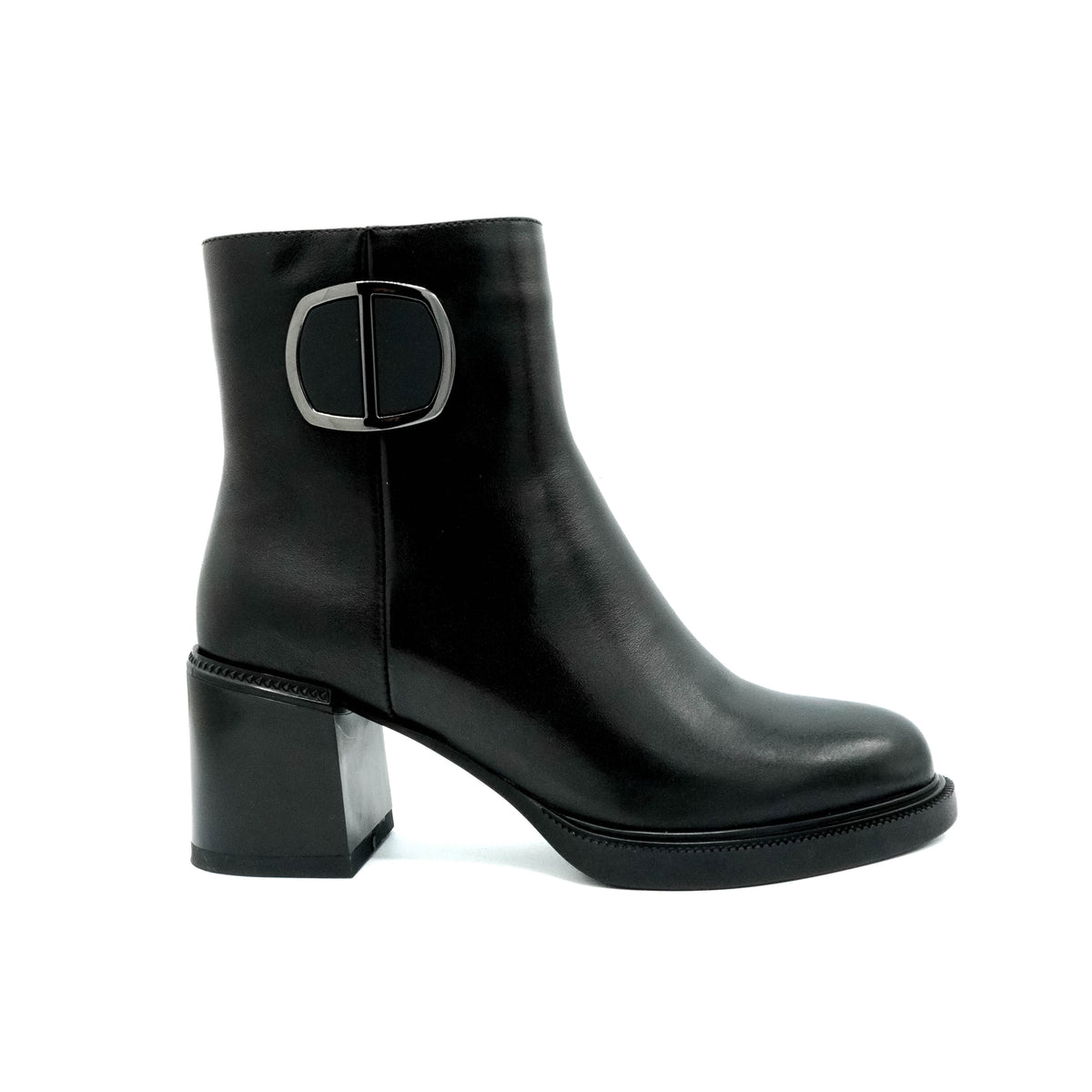 Botine dama din piele naturala - P550-K199R
