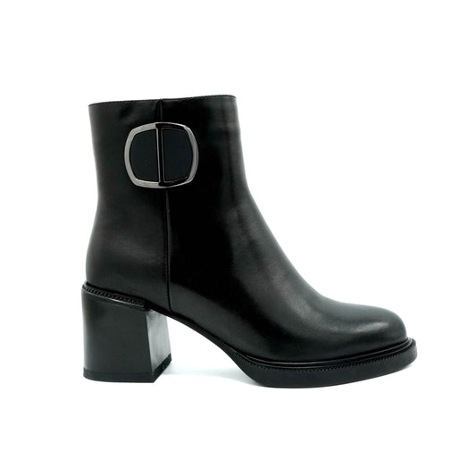 Botine dama din piele naturala - P550-K199R