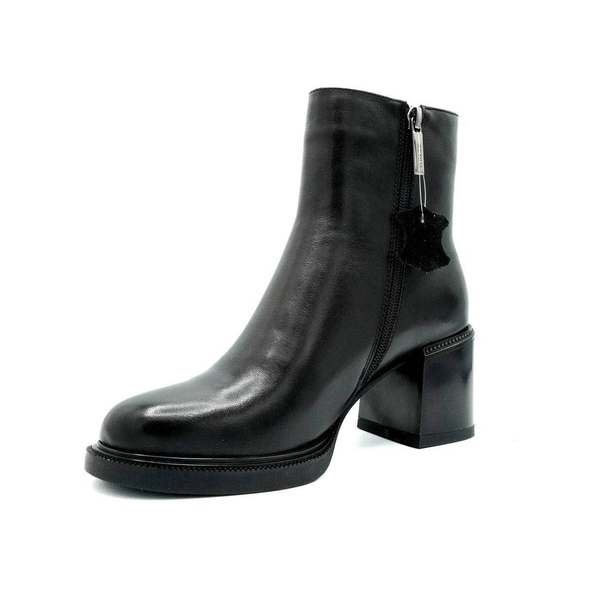 Botine dama din piele naturala - P550-K199R