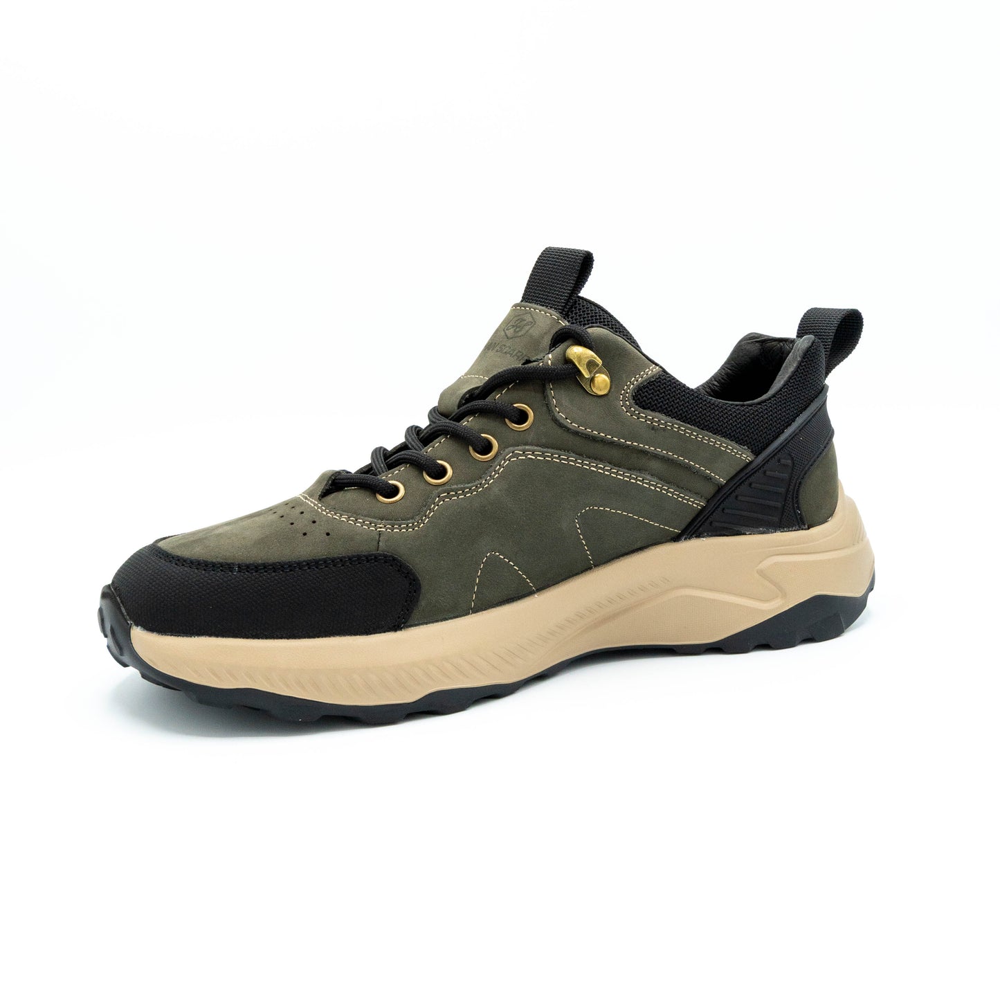 Sneakers de barbati din piele naturala si material textil-8553