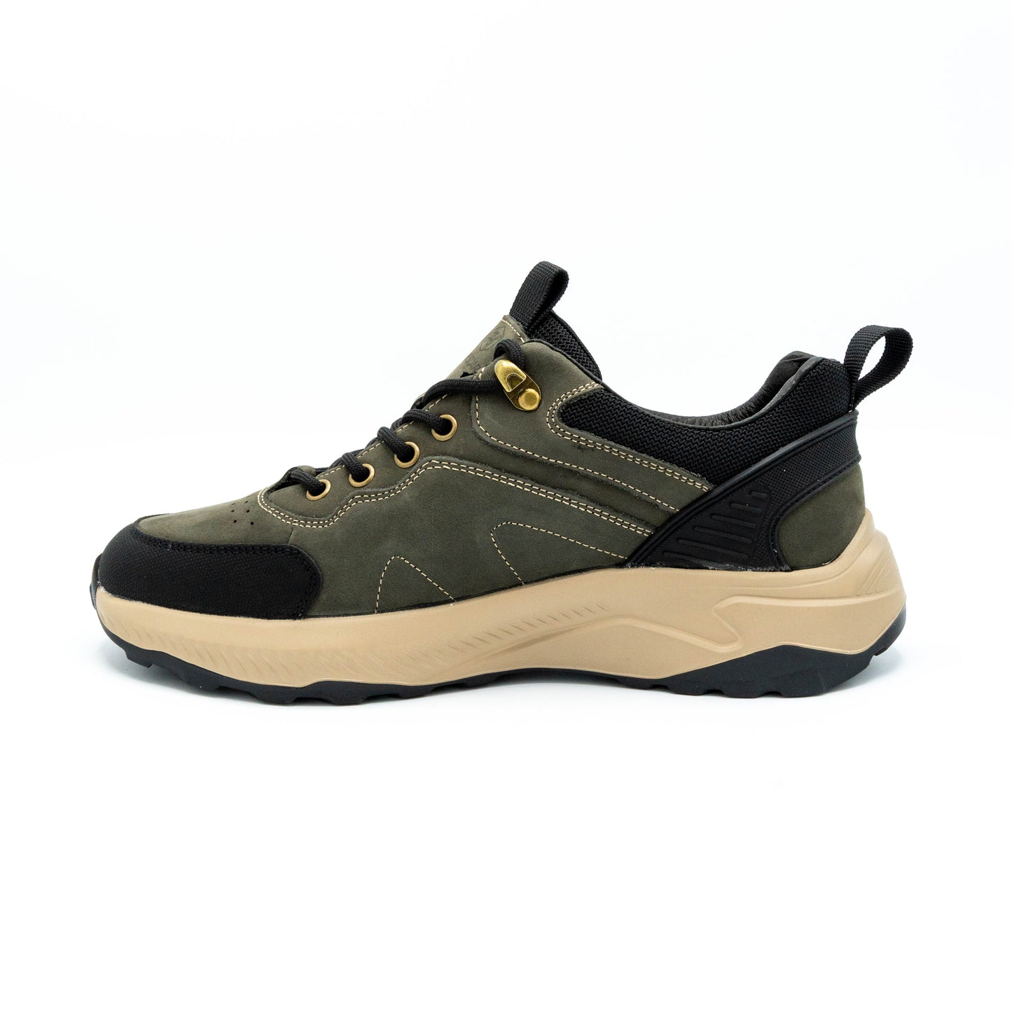 Sneakers de barbati din piele naturala si material textil-8553