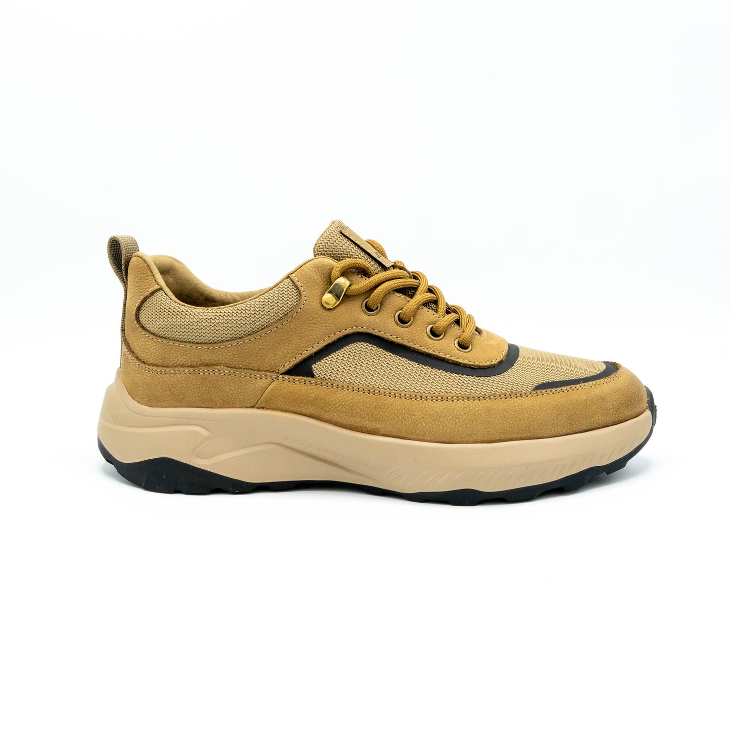 Sneakers de barbati din piele naturala si material textil-G8552-5