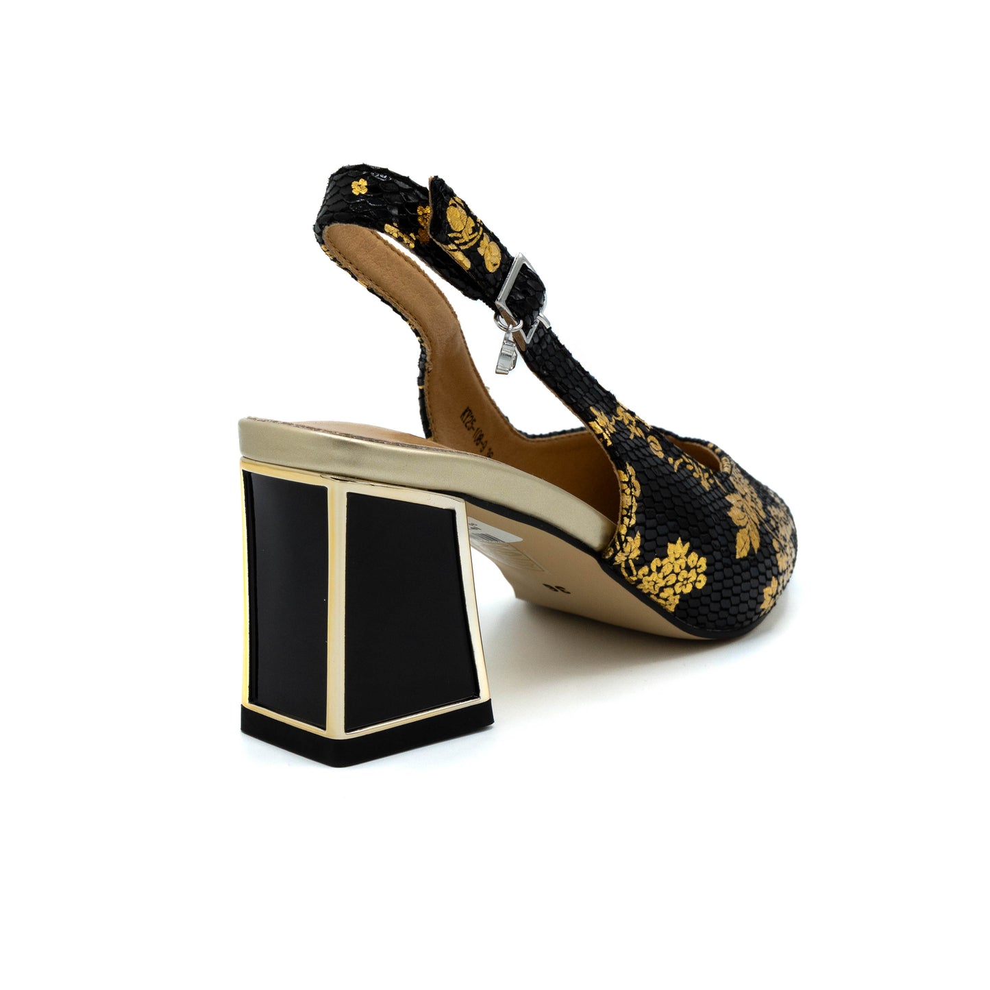 Pantofi dama cu toc din piele naturala  KY25-108-9