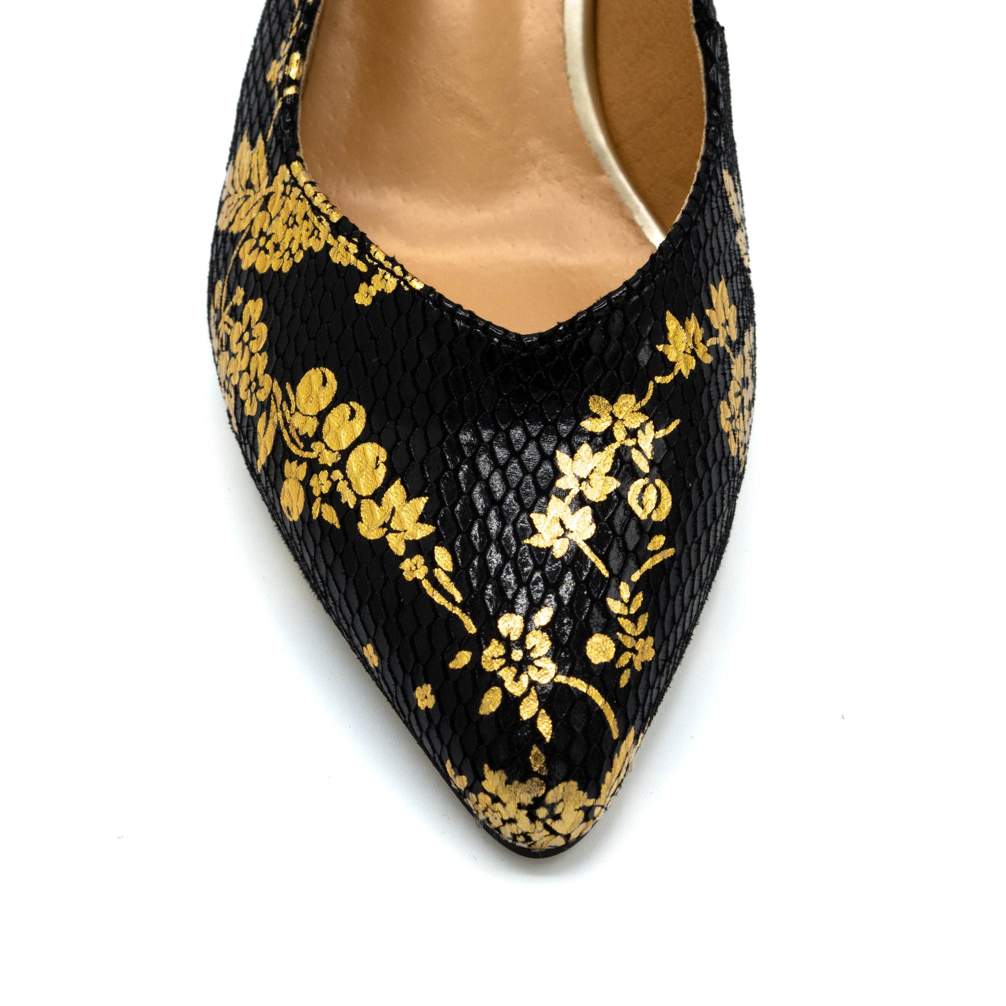 Pantofi dama cu toc din piele naturala  KY25-108-9