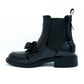 Botine dama din piele naturala lacuita- MILE-177