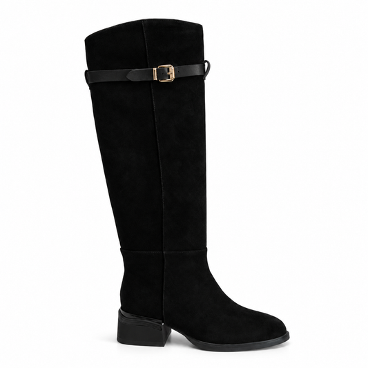 Cizme damă din piele naturală intoarsa-P115-652