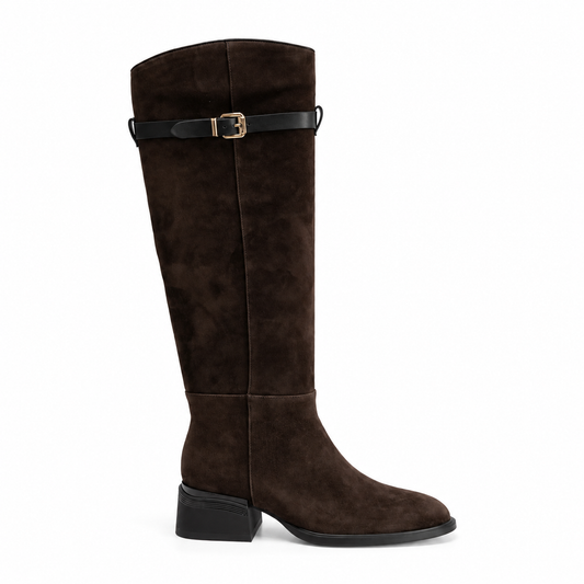 Cizme damă din piele naturală intoarsa-P115-652