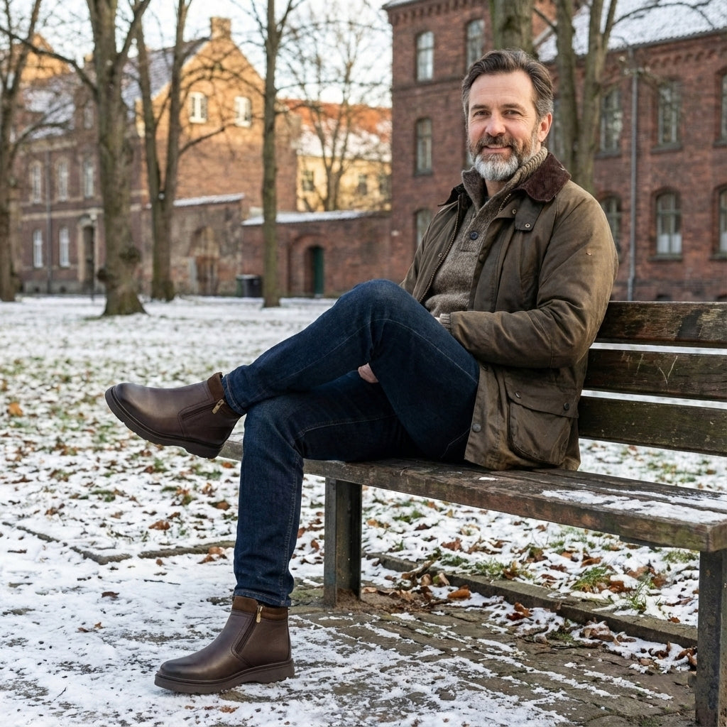 Ghete barbati din piele naturala  BD240136-21