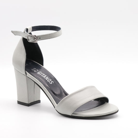 Sandale dama cu toc din piele naturală 0139